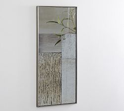 Open Box: Antiqued Patchwork Wall Mirror (23.5"W x 52.5"H x 1.25"D)