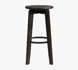 Open Box: Norden Backless Swivel Bar Stool (30") - Blackened Oak/Bronze