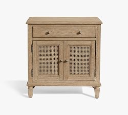 Open Box: Sausalito Cane Cabinet Nightstand (28") - Seadrift
