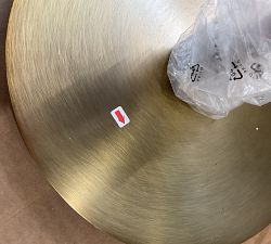 Open Box: Baylor Pleated Shade Task Floor Lamp (64") - Tumbled Brass