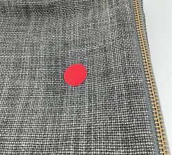 Open Box: Belgian Linen Lumbar Pillow Cover, 16" x 26" - Charcoal