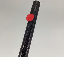 Open Box: Cast Iron Curtain Rod &amp; Wall Bracket, 48"-88", 0.75" diam. - Cast Iron Black