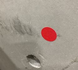 Open Box: Concrete Fluted Outdoor Planter, Large (15.75"D x 15.75"H) - Grey