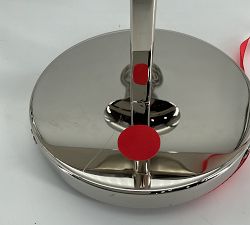 Open Box: Cooper Ribbed Glass Triple Sconce (17") - Polished Nickel