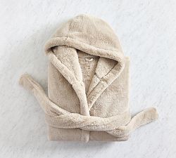 Open Box: Double Sided Faux Fur Robe, Large - Dove