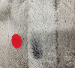 Open Box: Double Sided Faux Fur Robe, Large - Dove