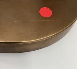 Open Box: Estelle Rattan Task Floor Lamp (60") - Vintage Brass