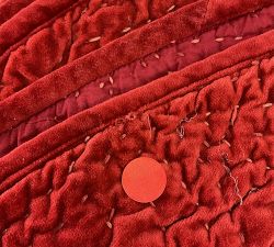 Open Box: Floral Quilted Velvet Tree Skirt - Red