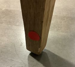 Open Box: Layton Grand Leather Dining Chair - Signature Chalk, Seadrift