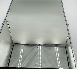 Open Box: Linden Rectangular Pivot Mirror(24"W x 37"H) - Chrome