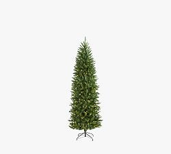 Open Box: Lit Faux Slim Green Mountain Pine (6.5')