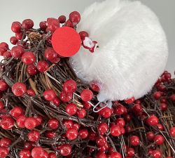 Open Box: Lit Red Berry Tree Topper