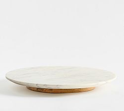 Open Box: Marquee Marble Lazy Susan - White