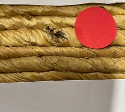 Open Box: Noah Rectangular Woven Side Table (22") - Brown