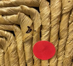 Open Box: Noah Rectangular Woven Side Table (22") - Brown