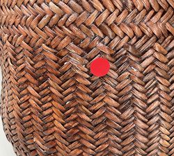Open Box: Nya Handwoven Rattan &amp; Bamboo Basket