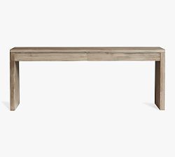 Open Box: Pismo Reclaimed Wood Console Desk (80") - Rustic Warm Gray
