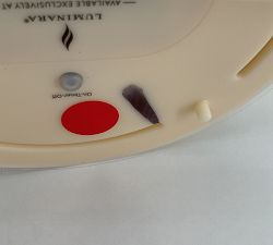 Open Box: Premium Flickering Flameless Outdoor Pillar Candle, 6" x 14" - Ivory