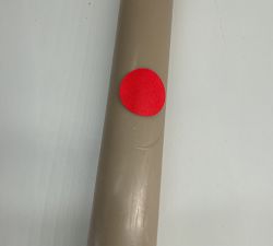 Open Box: Premium Flickering Flameless Wax Taper Candle (8"H) - Dove