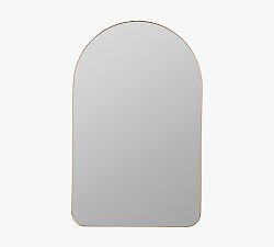 Open Box: Slim Profile Arch Wall Mirror (24"W x 38"H) - Brass