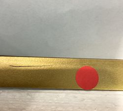 Open Box: Slim Profile Arch Wall Mirror (24"W x 38"H) - Brass