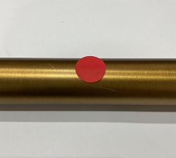 Open Box: Somorset Hidden Connection Double Curtain Rod, 48"-88", 1.25" Diam. - Burnished Brass