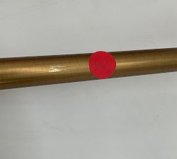 Open Box: Somorset Hidden Connection Room Darkening Curtain Rod, 60" - 108", 0.75" diam. - Burnished Brass