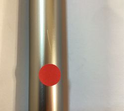 Open Box: Standard Curtain Rod &amp; Wall Bracket, 108" - 144", 1.25" diam. - Pewter