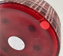 Open Box: Stewart Plaid Candle, XL (9" x 3.75") - Snow Berry