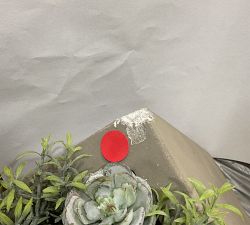 Open Box: Succulent Arrangement in Rectangular Planter - Gray