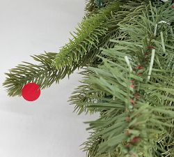 Open Box: Tree Classics by Balsam Hill Faux Lit Classic Fraser Fir Wreath (24") - Clear Non-LED Lights