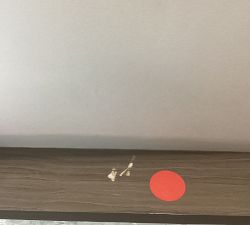 Open Box: Wood Framed Wall Mirror, Beveled Profile (31.5") - Dark Walnut Woodgrain