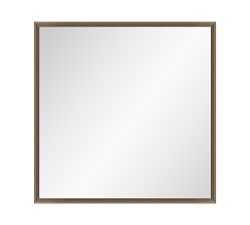 Open Box: Wood Framed Wall Mirror, Beveled Profile (31.5") - Dark Walnut Woodgrain