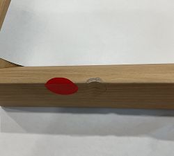 Open Box: Wood Framed Wall Mirror, Beveled Profile (49.5"W x 37.5"H) - Natural Woodgrain