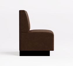 Garbo Channel Tufted Leather Banquette