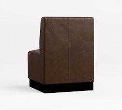 Garbo Grid Tufted Leather Banquette