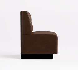 Garbo Grid Tufted Leather Banquette