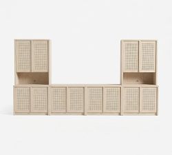 Marina Cane 6-Piece Storage Cabinet Set ​(144")
