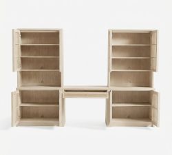 Marina Cane Storage Cabinet Desk (108")