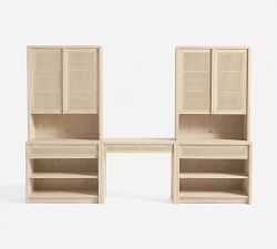 Marina Cane Storage Shelf Desk Set (126")