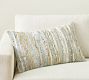 Woven Leather Lumbar Pillow Cover