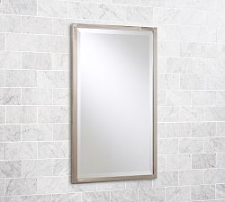 Open Box: Kensington Recessed Medicine Cabinet (17" x 27") - Satin Nickel