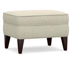 Open Box: Marcel Upholstered Ottoman - Chenille Basketweave Oatmeal