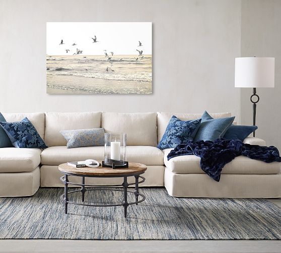 Coastal Blues Pottery Barn Beach Themed Wall Decor - Green, Blue, Red main image 2