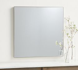 Open Box: Delaney Square Wall Mirror, 32"W x 32"H x 2"D - Nickel