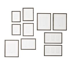 Open Box: Wood Gallery Frames in a Box, Set of 10 - Graywash