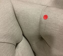 Open Box: Chesterfield Square Arm Loveseat (68.5") - Performance Textured Weave Sand