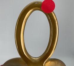 Open Box: Fallon Forged-Iron Outdoor Lantern, Small (18"H) - Brass