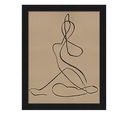 Open Box: Fluid Moves Framed Wall Art Print #1 (10" x 12") -  Matte Black