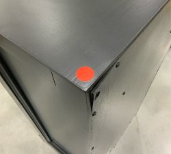 Open Box: Modular Bar Cabinet Base with Glass Doors (18") - Black